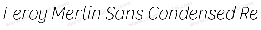Leroy Merlin Sans Condensed Regular字体转换